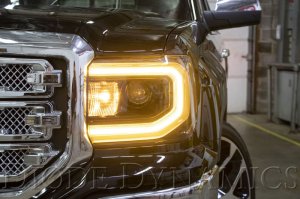 GMC Sierra 1500 Halo Ring Bulb - Front - Diode Dynamics - HD LED - Switchback - `16-`18
